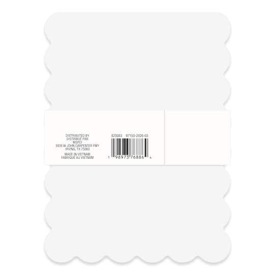 5" x 6.75" Scalloped Lavender List Notepad by Recollections™, 100 Sheets